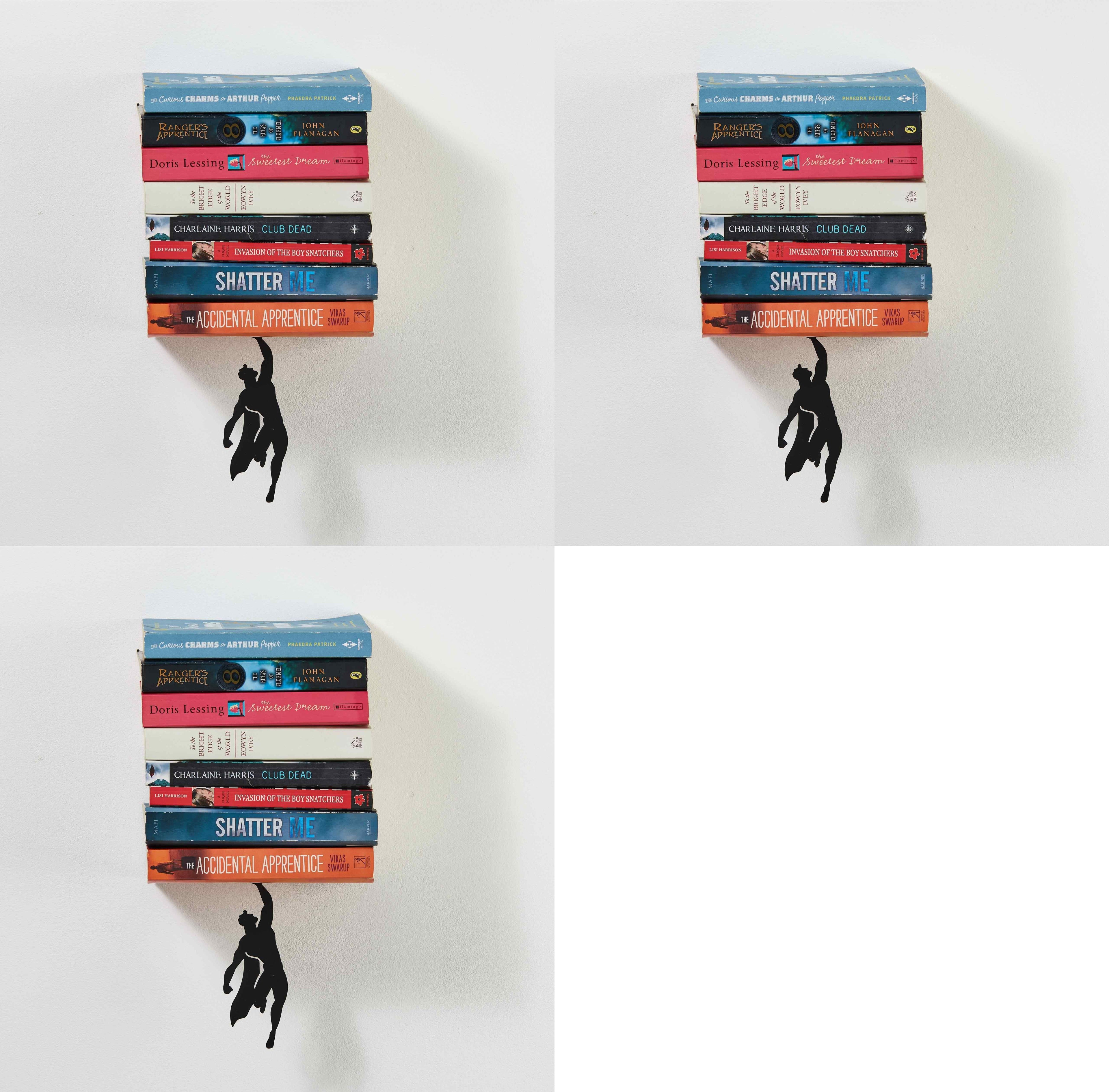 Heavy Duty Metal Hidden Bookends - Book & Hero