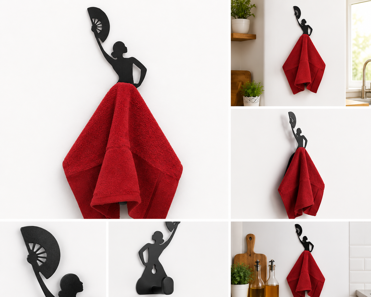 Spanish Dancer Towel Holder